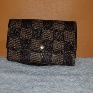 LV keyholder 6 damier ebene authentic